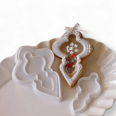 Christmas Biscuit Cutter | Double-Layer | Gingerbread | Christmas Biscuit Stamp | Christmas Baking-Grace Aura