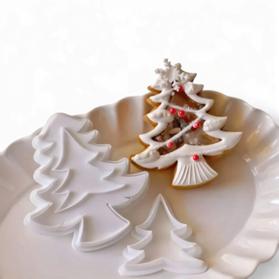 Christmas Biscuit Cutter | Double-Layer | Gingerbread | Christmas Biscuit Stamp | Christmas Baking-Grace Aura