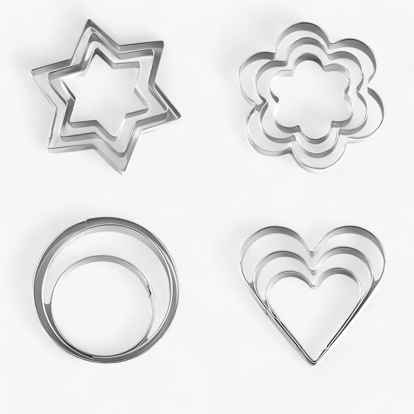 Christmas Biscuit Cutters - Jam-Filled Holiday Christmas Cookie Cutter Set-Grace Aura