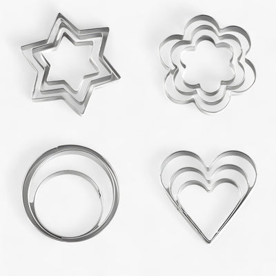 Christmas Biscuit Cutters - Jam-Filled Holiday Christmas Cookie Cutter Set-Grace Aura