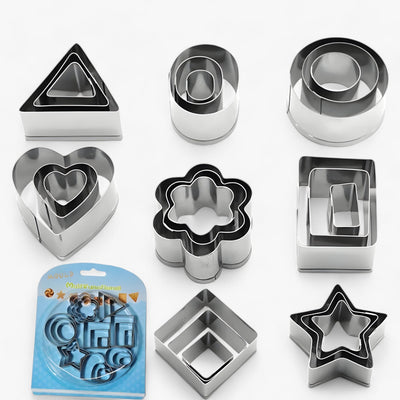 Christmas Biscuit Cutters - Jam-Filled Holiday Christmas Cookie Cutter Set-Grace Aura