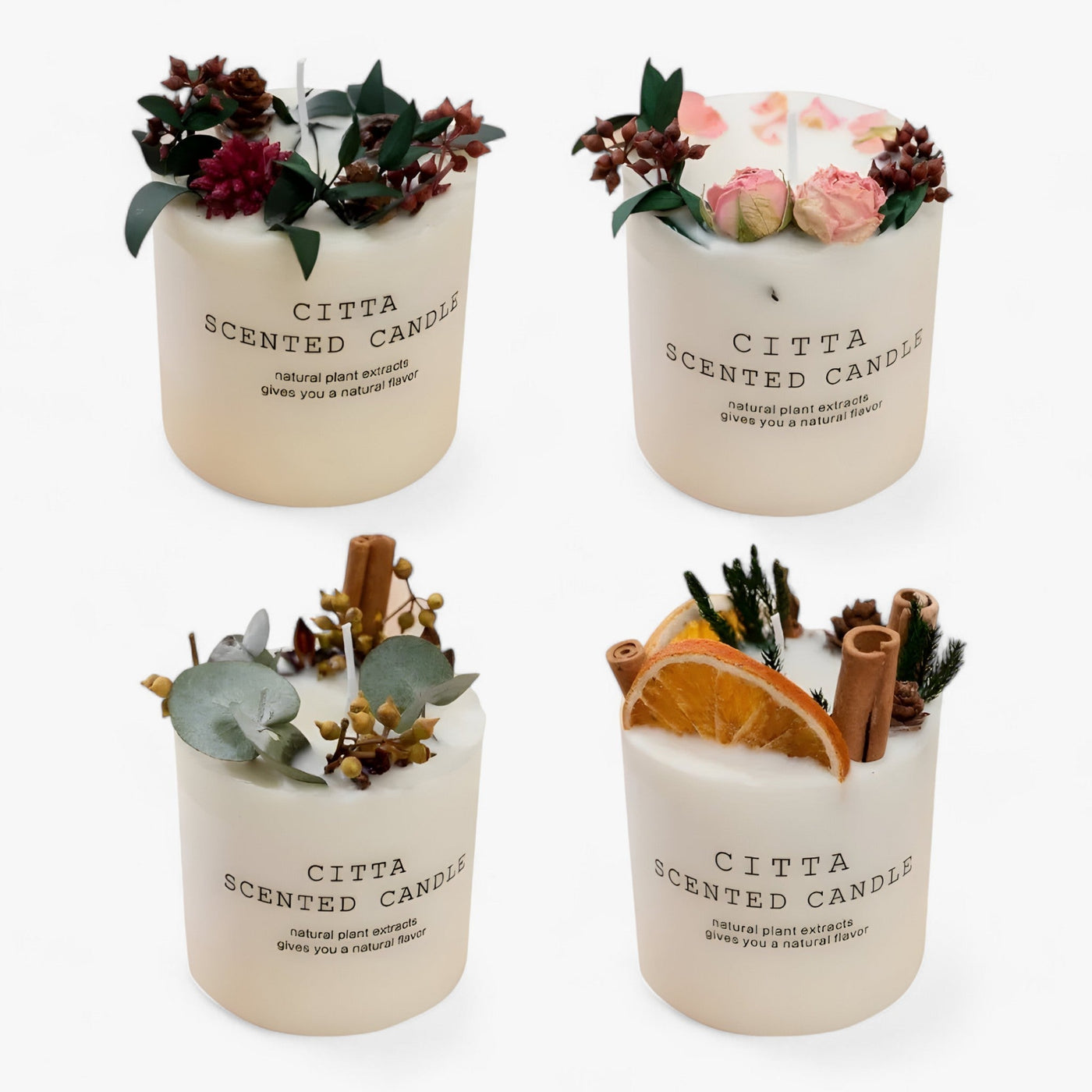 Christmas Candles - Natural Scented Candle Christmas Decorations-Grace Aura