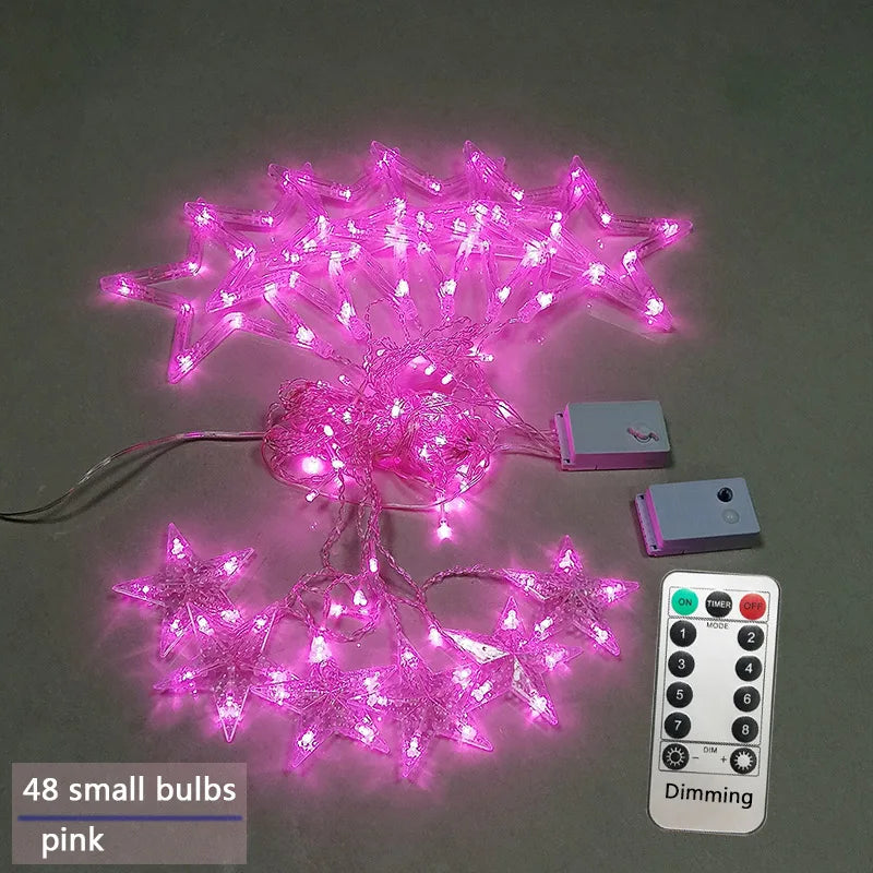 Christmas Curtain Lights | LED | Star Lights | Christmas Window Lights | Christmas Lights-Grace Aura