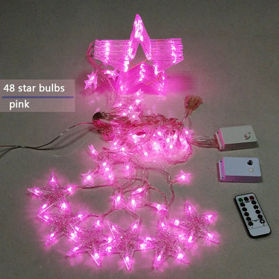 Christmas Curtain Lights | LED | Star Lights | Christmas Window Lights | Christmas Lights-Grace Aura