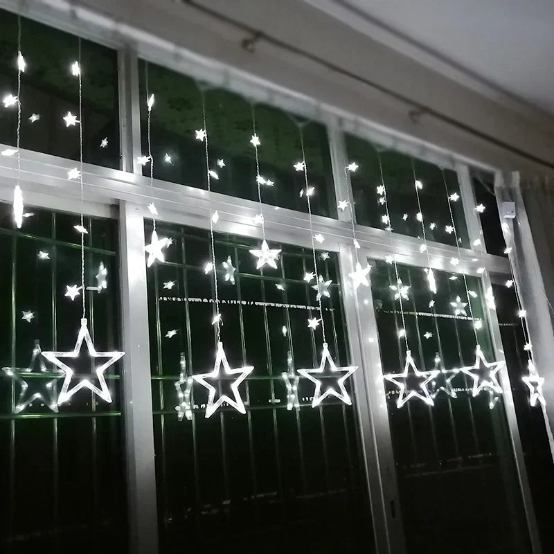 Christmas Curtain Lights | LED | Star Lights | Christmas Window Lights | Christmas Lights-Grace Aura