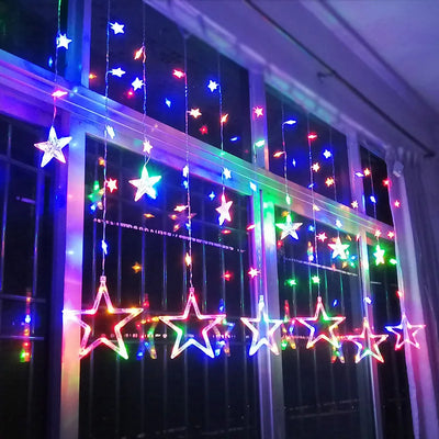 Christmas Curtain Lights | LED | Star Lights | Christmas Window Lights | Christmas Lights-Grace Aura