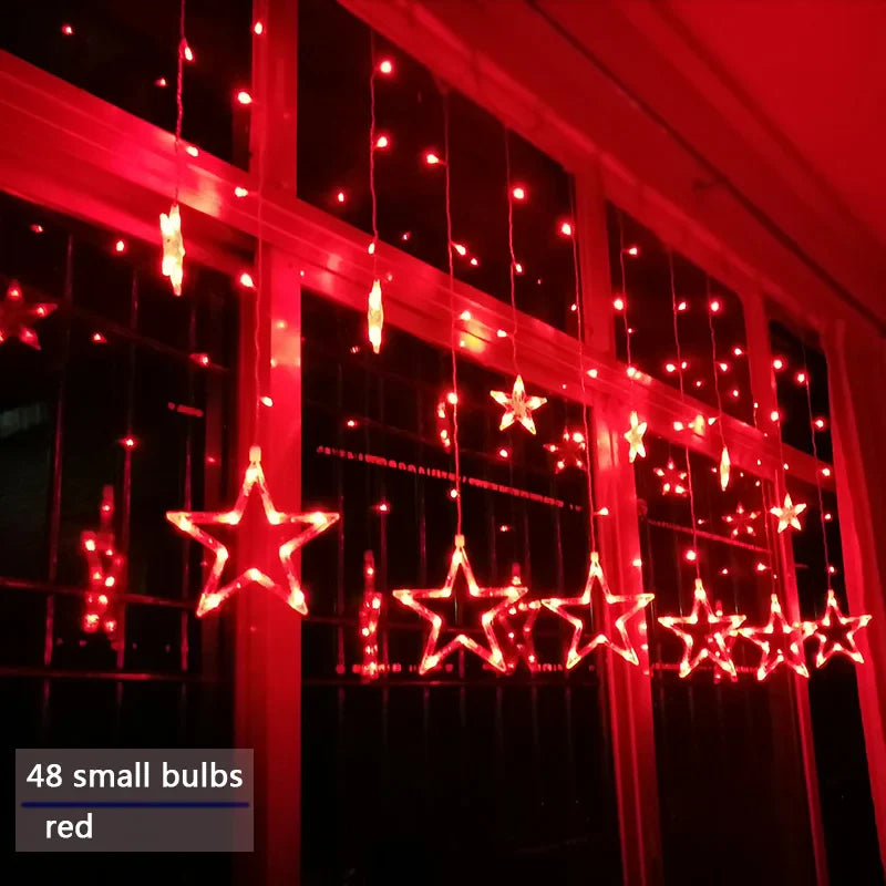 Christmas Curtain Lights | LED | Star Lights | Christmas Window Lights | Christmas Lights-Grace Aura