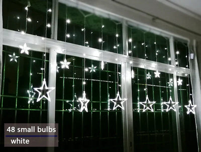 Christmas Curtain Lights | LED | Star Lights | Christmas Window Lights | Christmas Lights-Grace Aura