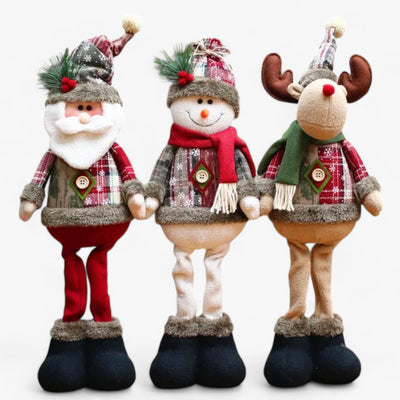 Christmas Dolls - Santa Claus - Snowman - Christmas Figurines - Christmas Decoration-Grace Aura