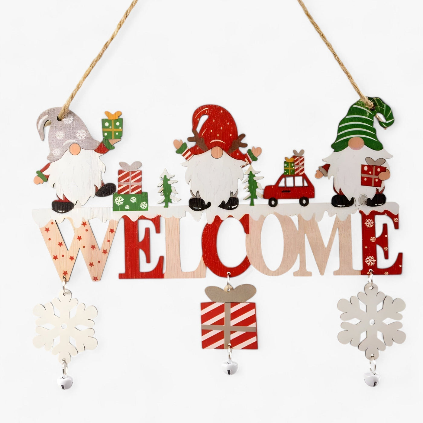 Christmas Door Sign - Christmas Welcome Porch Sign Decoration-Grace Aura