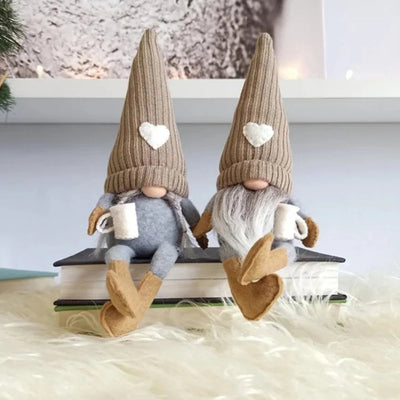 Christmas Gnome - Nordic - Sitting - Scandinavian Gnomes - Tomte Gnomes-Grace Aura