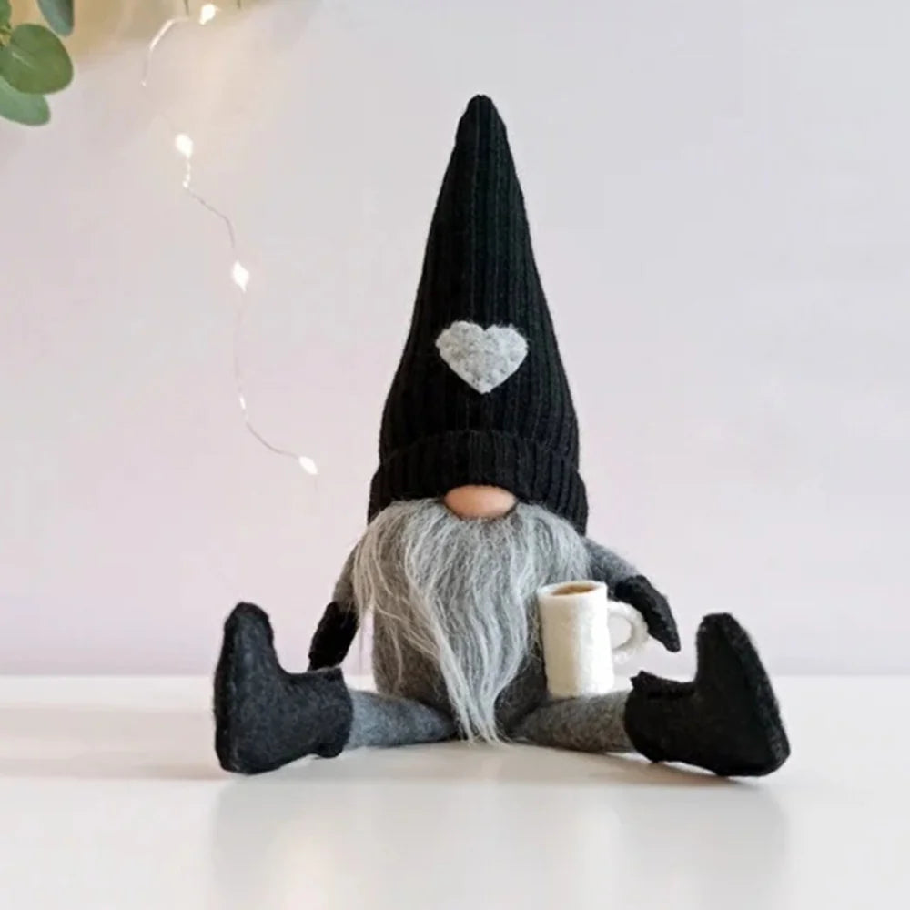 Christmas Gnome - Nordic - Sitting - Scandinavian Gnomes - Tomte Gnomes-Grace Aura
