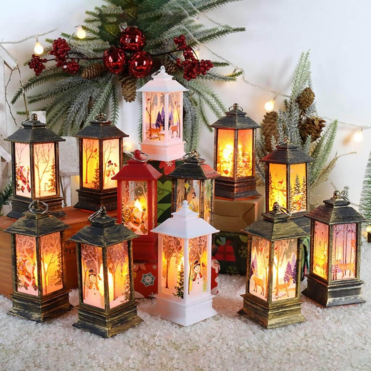 Christmas Lantern | Wireless | LED Light | Christmas Light | Christmas Decor-Grace Aura