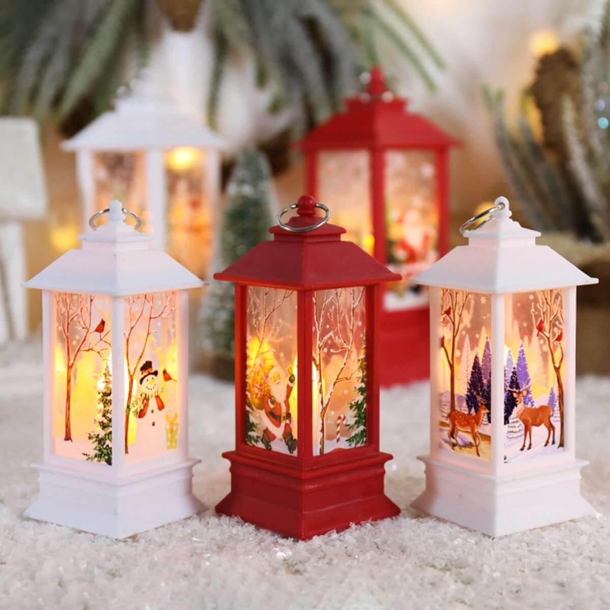 Christmas Lantern | Wireless | LED Light | Christmas Light | Christmas Decor-Grace Aura