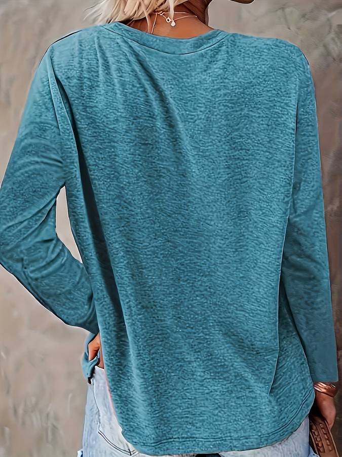 Christmas Pullover - Women's Loose Fit Christmas Tree Long Sleeve Shirt-Grace Aura