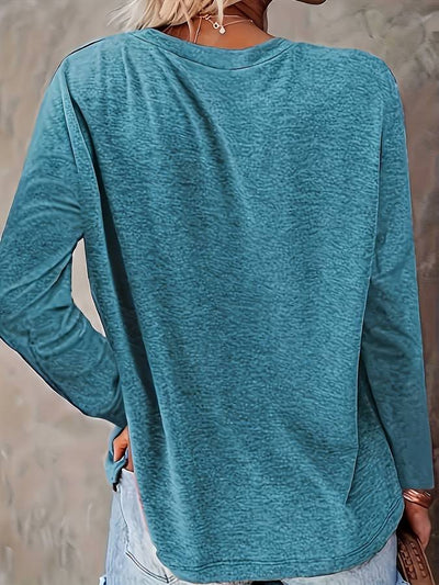 Christmas Pullover - Women's Loose Fit Christmas Tree Long Sleeve Shirt-Grace Aura