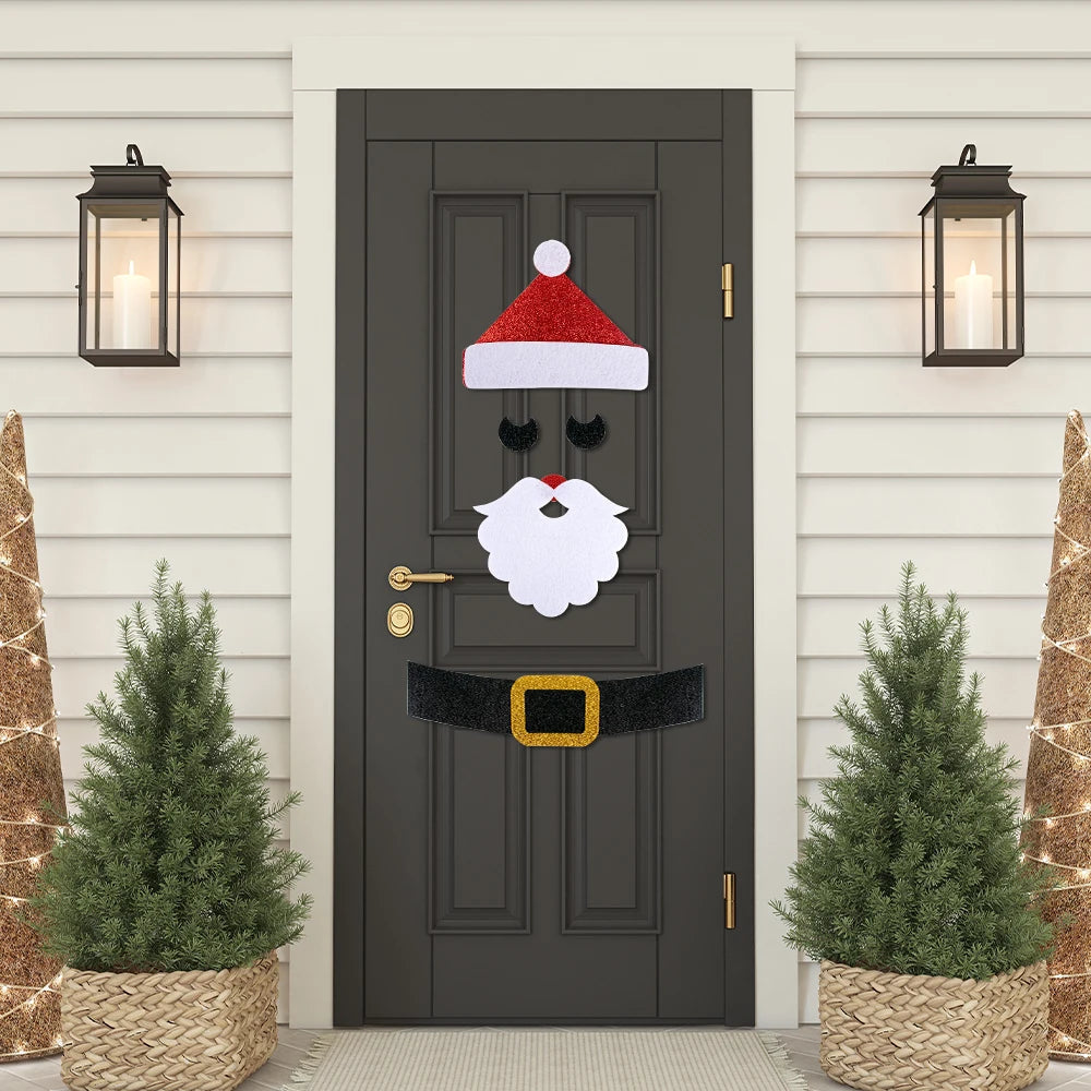 Christmas Stickers - Festive Christmas Door Wall Window Stickers-Grace Aura