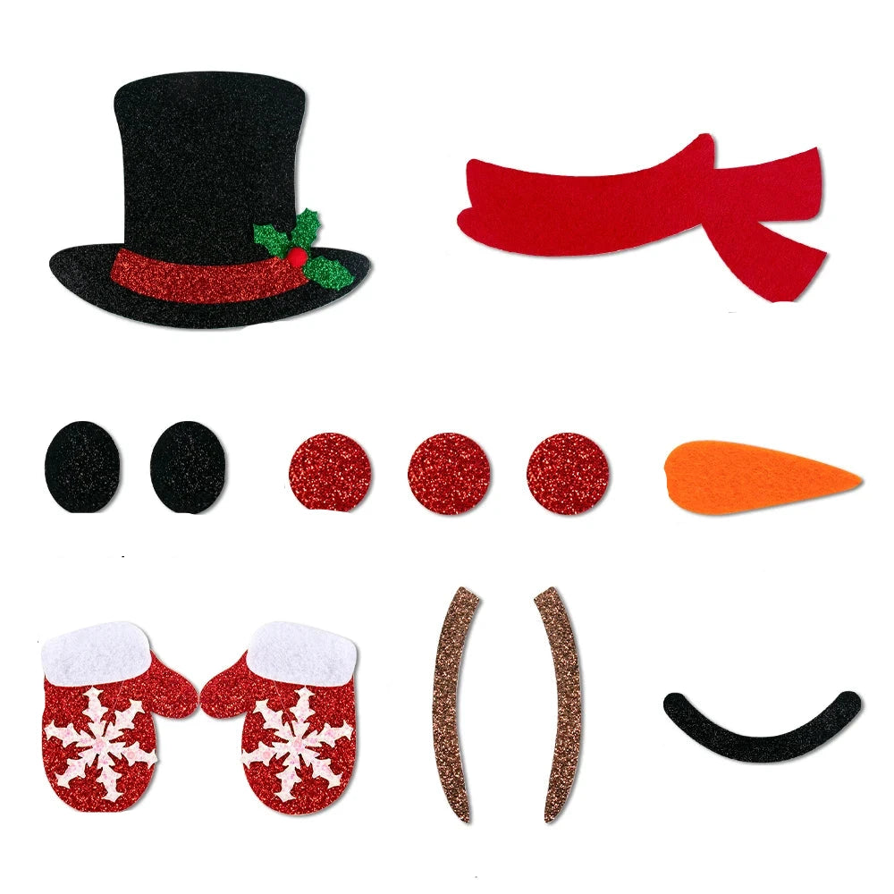 Christmas Stickers - Festive Christmas Door Wall Window Stickers-Grace Aura