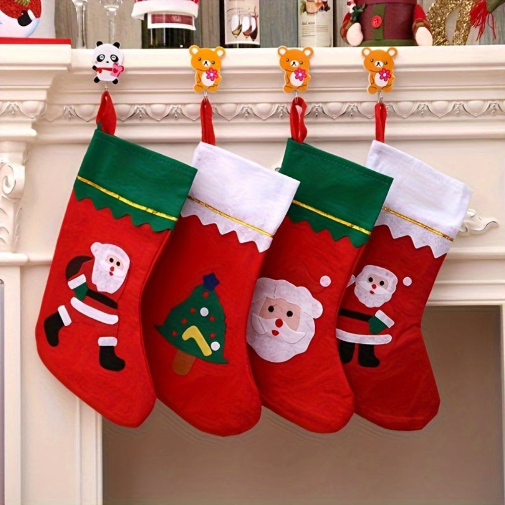 Christmas Stockings | Red | Decoration | Large Santa Stocking | Christmas Sock-Grace Aura