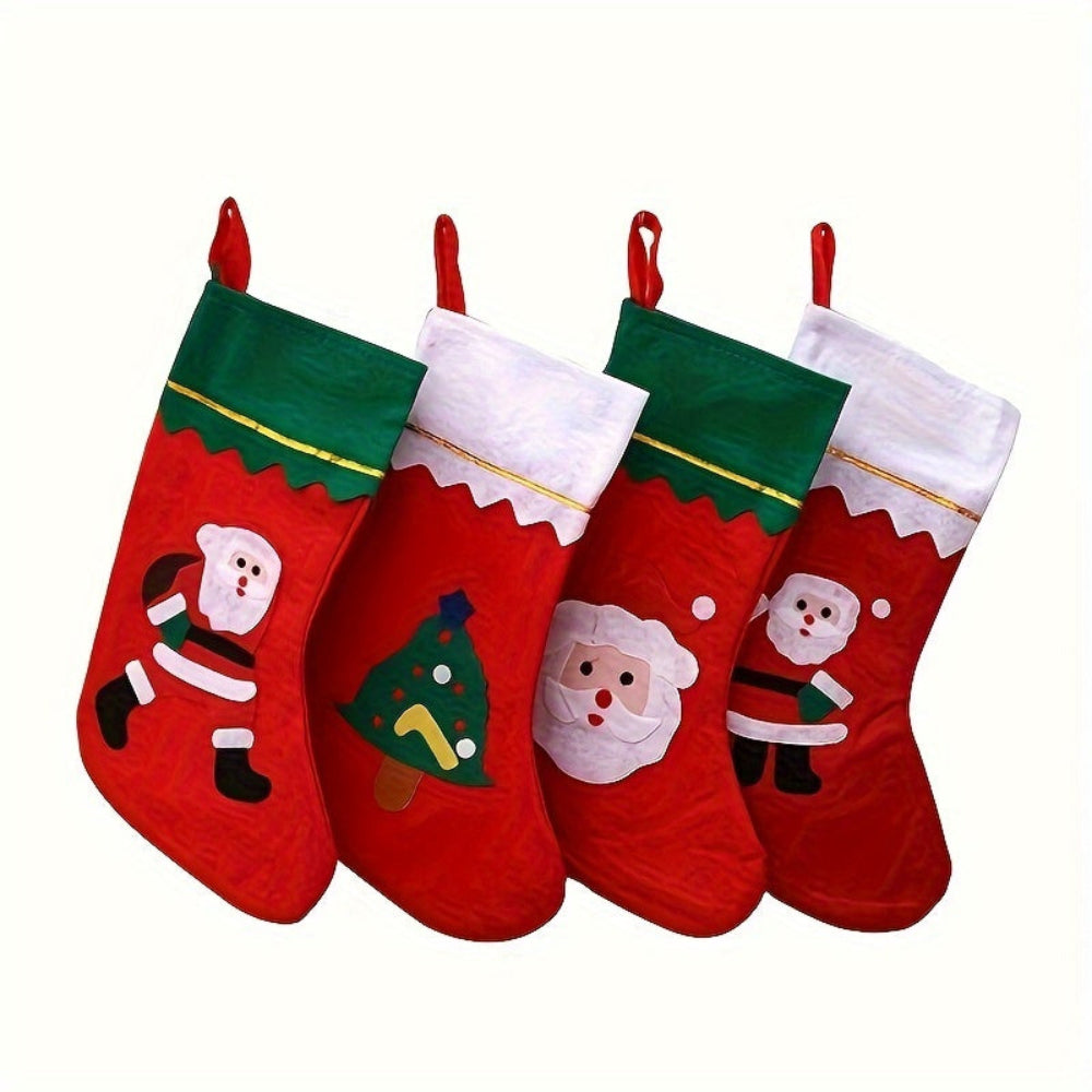 Christmas Stockings | Red | Decoration | Large Santa Stocking | Christmas Sock-Grace Aura