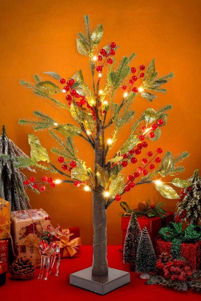 Christmas Table Light - Artificial Xmas Flower LED Decoration-Grace Aura