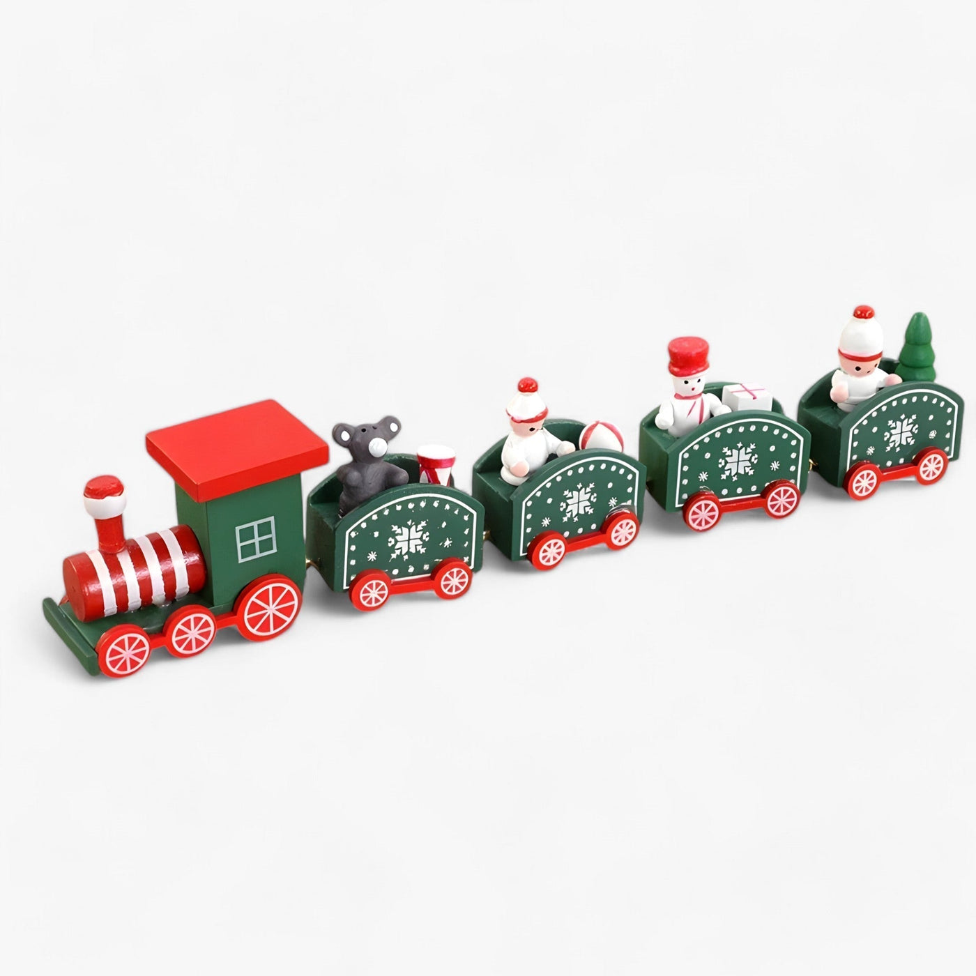 Christmas Train Decor | Wooden | Small | Train Christmas Ornaments | Christmas Decoration-Grace Aura