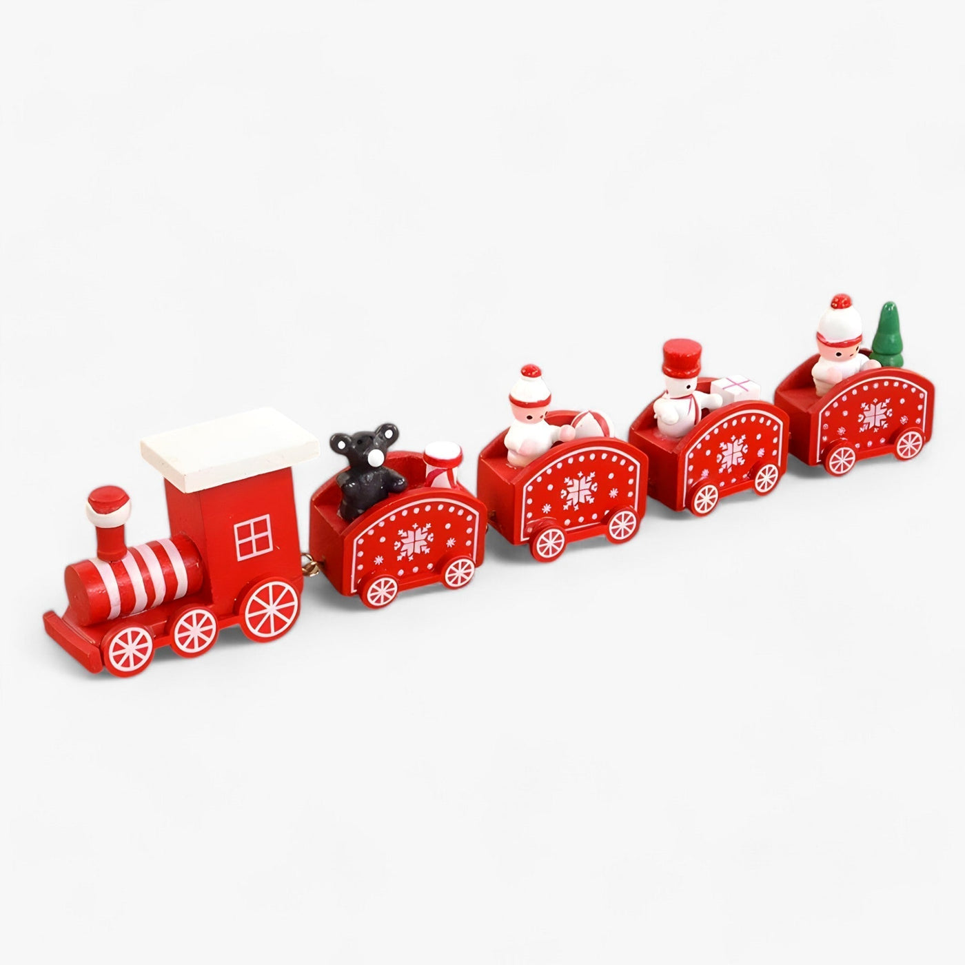 Christmas Train Decor | Wooden | Small | Train Christmas Ornaments | Christmas Decoration-Grace Aura