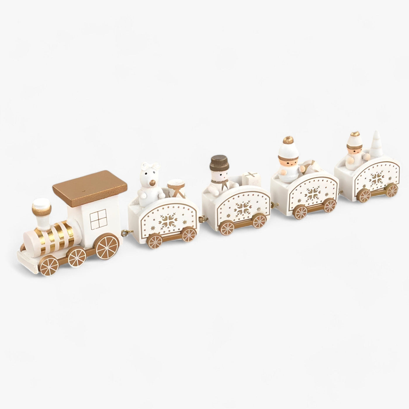 Christmas Train Decor | Wooden | Small | Train Christmas Ornaments | Christmas Decoration-Grace Aura