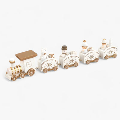 Christmas Train Decor | Wooden | Small | Train Christmas Ornaments | Christmas Decoration-Grace Aura