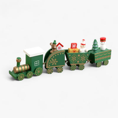 Christmas Train Decor | Wooden | Small | Train Christmas Ornaments | Christmas Decoration-Grace Aura