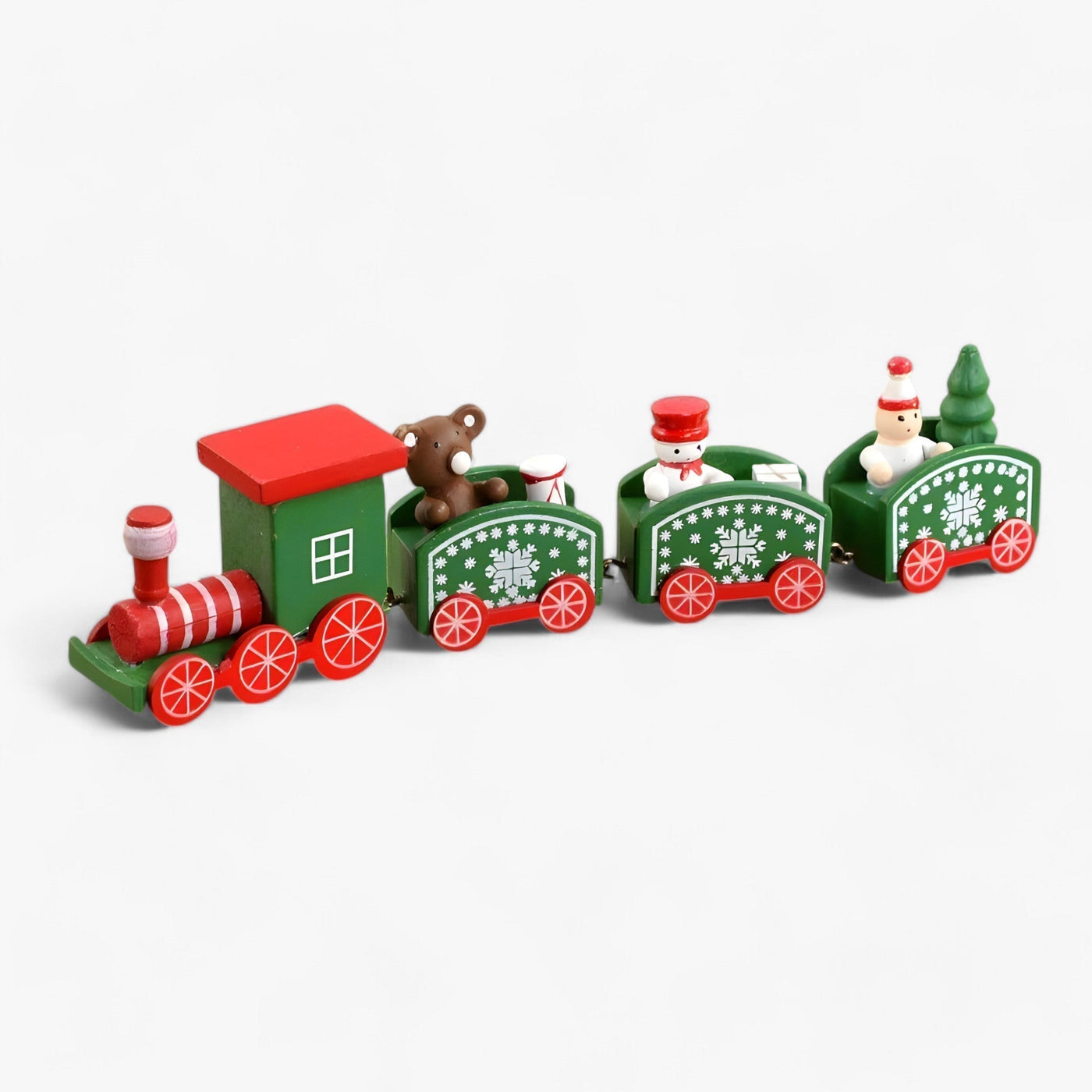 Christmas Train Decor | Wooden | Small | Train Christmas Ornaments | Christmas Decoration-Grace Aura