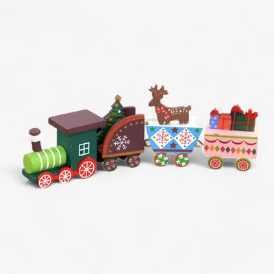 Christmas Train Decor | Wooden | Small | Train Christmas Ornaments | Christmas Decoration-Grace Aura