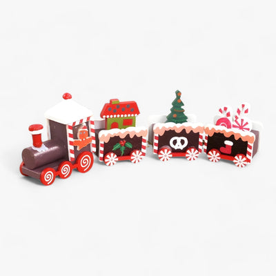 Christmas Train Decor | Wooden | Small | Train Christmas Ornaments | Christmas Decoration-Grace Aura
