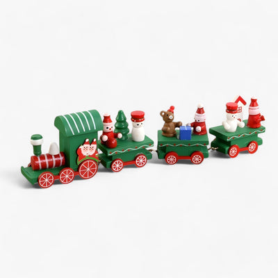 Christmas Train Decor | Wooden | Small | Train Christmas Ornaments | Christmas Decoration-Grace Aura