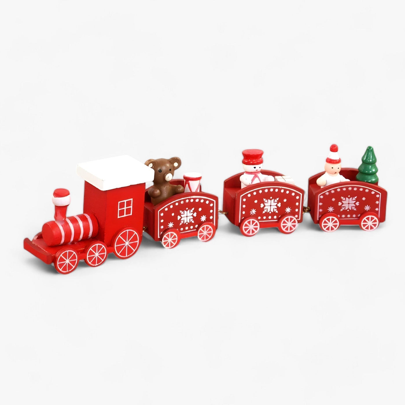 Christmas Train Decor | Wooden | Small | Train Christmas Ornaments | Christmas Decoration-Grace Aura