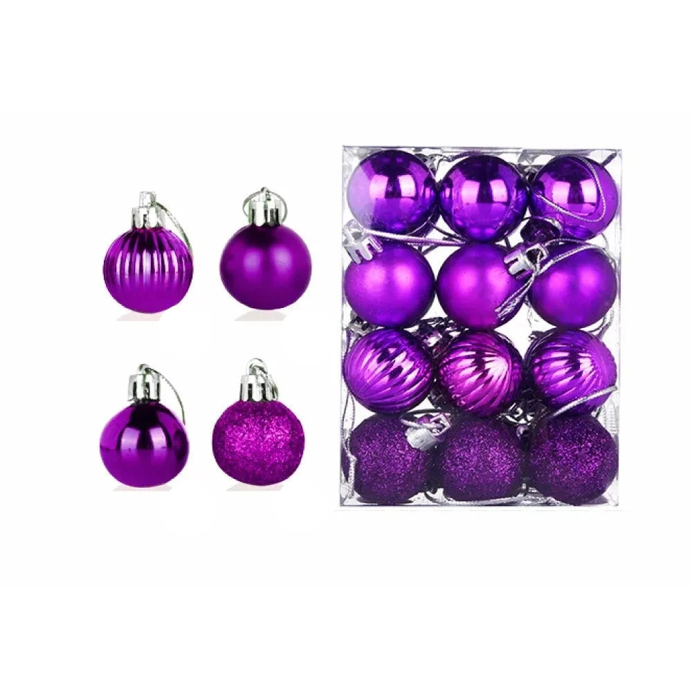 Christmas Tree Baubles - Colorful Christmas Ball Ornament Set-Grace Aura