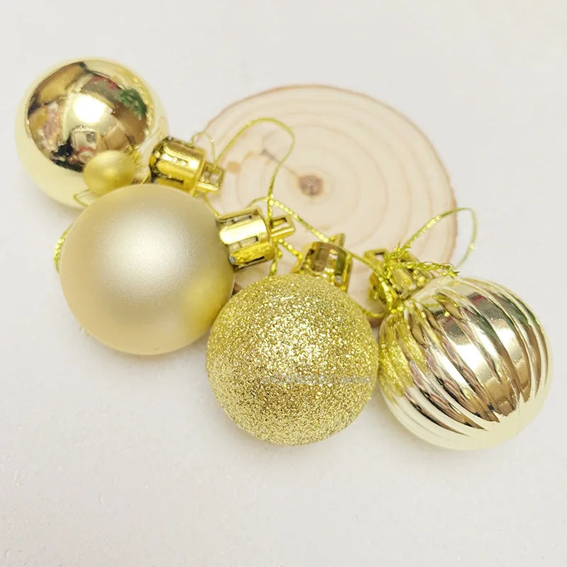 Christmas Tree Baubles - Colorful Christmas Ball Ornament Set-Grace Aura