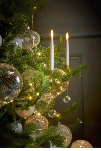 Christmas Tree Candles - Wireless LED Candle Xmas Tree Lights with Clip-On-Grace Aura