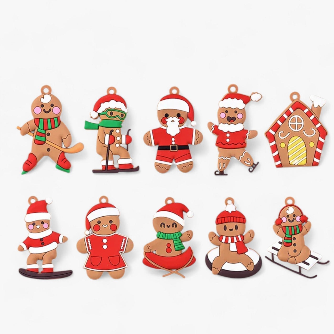Christmas Tree Decoration - Hanging Gingerbread Ornaments for Christmas Tree-Grace Aura