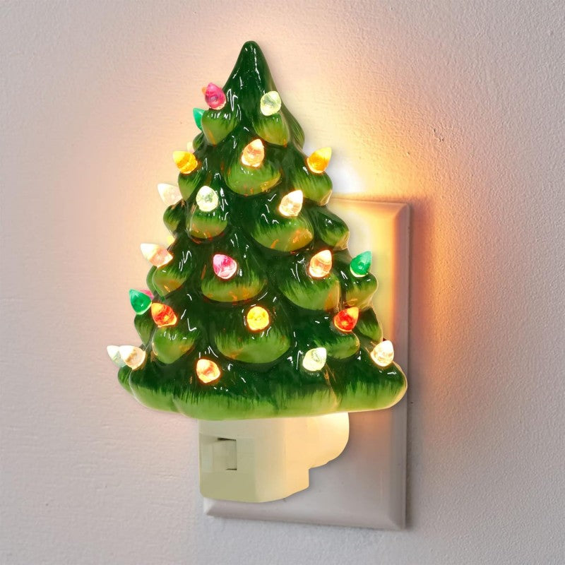 Christmas Tree Night Light - Plug-In Festive LED Christmas Night Light-Grace Aura