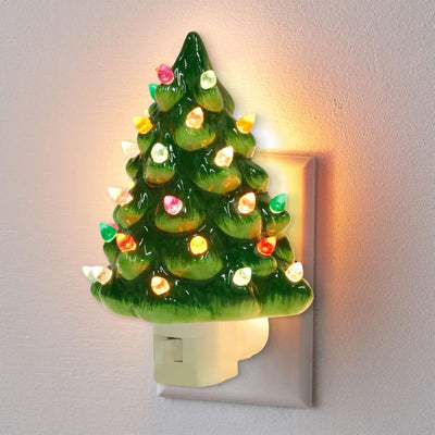Christmas Tree Night Light - Plug-In Festive LED Christmas Night Light-Grace Aura