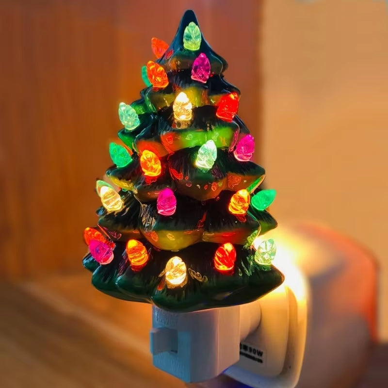Christmas Tree Night Light - Plug-In Festive LED Christmas Night Light-Grace Aura