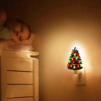 Christmas Tree Night Light - Plug-In Festive LED Christmas Night Light-Grace Aura