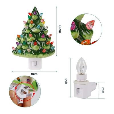 Christmas Tree Night Light - Plug-In Festive LED Christmas Night Light-Grace Aura