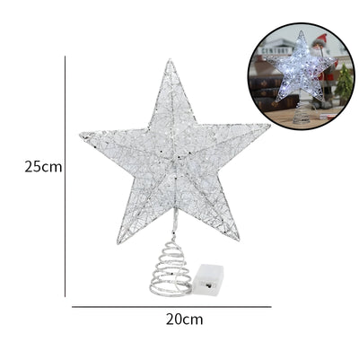 Christmas Tree Toppers - Light-Up LED Star Topper Christmas Tree-Grace Aura