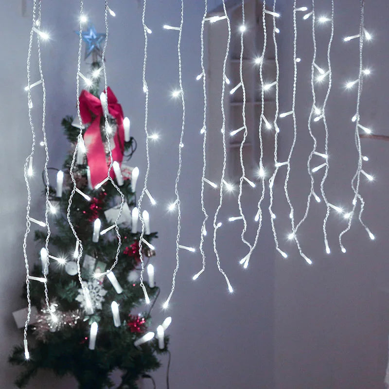 Christmas Window Lights - Hanging Indoor Outdoor Christmas String Lights-Grace Aura