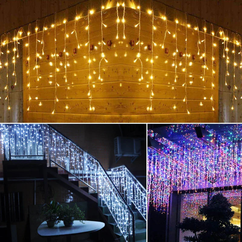 Christmas Window Lights - Hanging Indoor Outdoor Christmas String Lights-Grace Aura