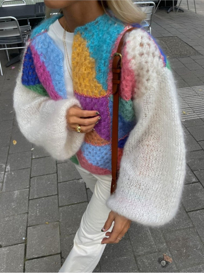 Chunky Cardigan | Cropped | Open Front | Knitted Cardigan | Women's Clothing-Grace Aura