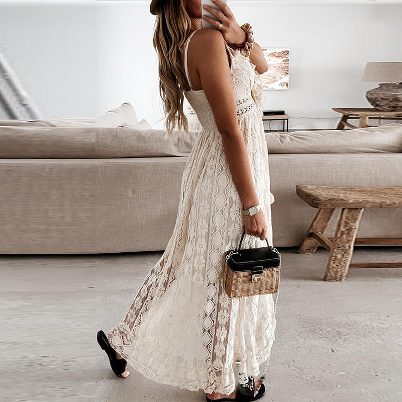 Clara White Summer Dress-Grace Aura