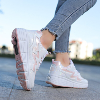 Clark Heelie Sneakers | Roll everywhere with the wheels-Grace Aura